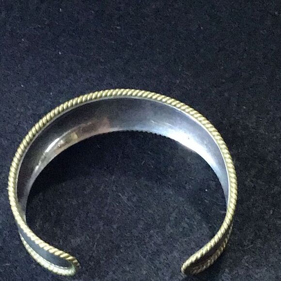 Bracelet, vintage, two tone 925 sterling silver - Picture 3 of 5